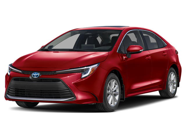 The Toyota Corolla hybrid xle trim.