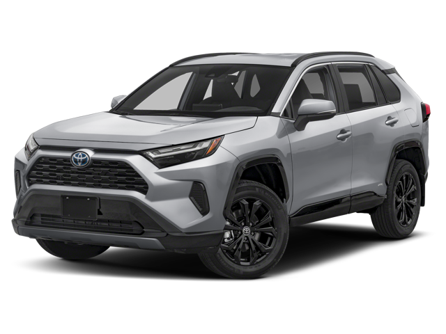 The toyota rav4 hybrid se trim.