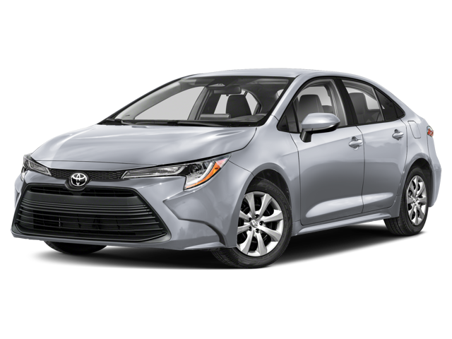 The Toyota Corolla le trim.