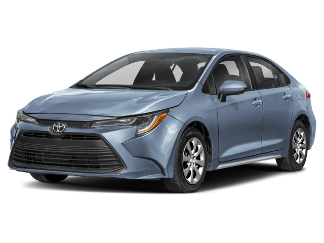 The Toyota Corolla le trim.