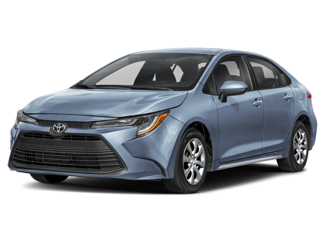 The Toyota Corolla le trim.