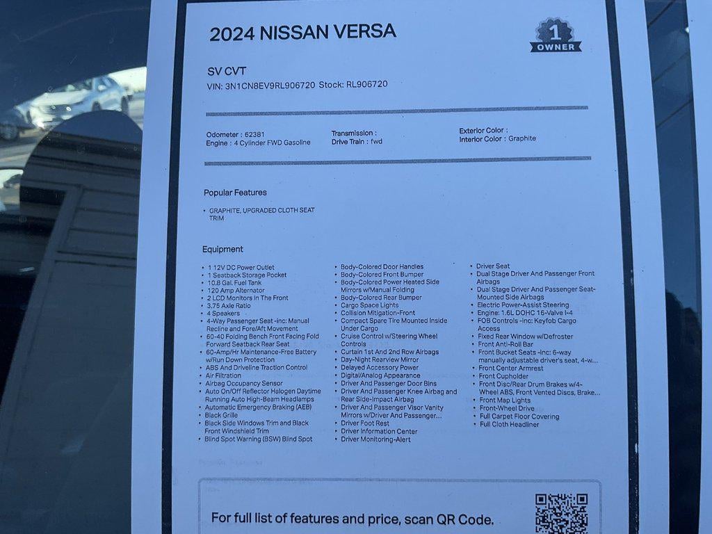 2024 Nissan Versa SV