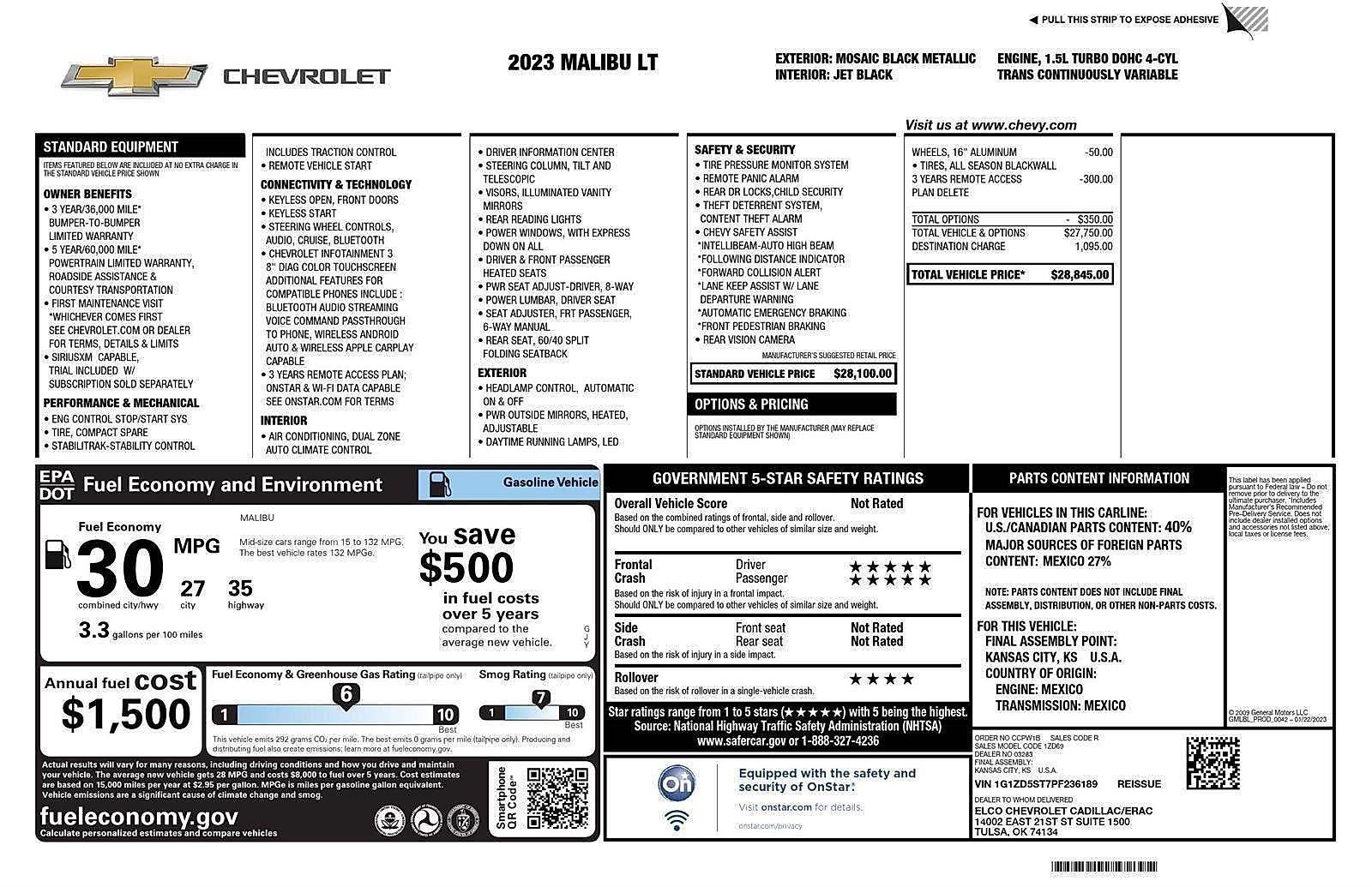 2023 Chevrolet Malibu LT