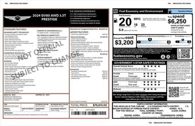 2024 Genesis GV80 3.5T AWD