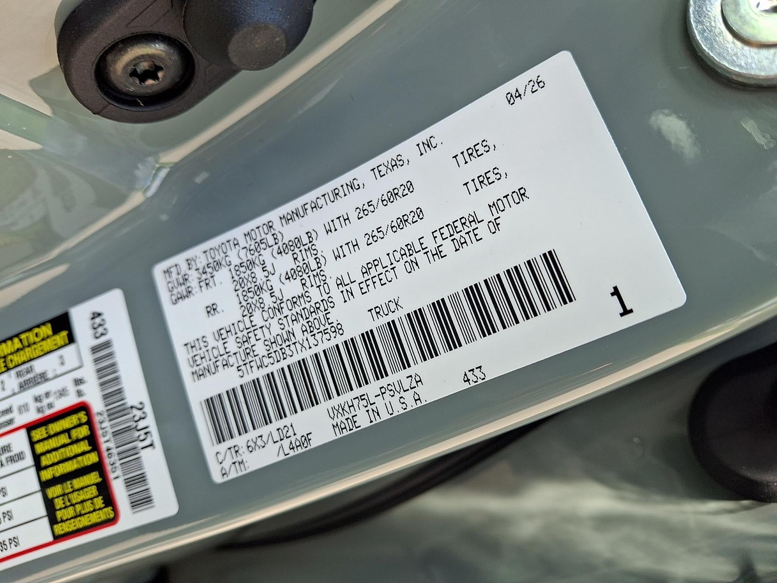 2026 Toyota Tundra i-FORCE MAX Tundra Limited