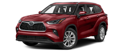 a maroon 2025 toyota highlander