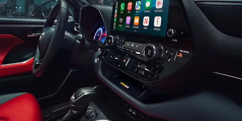 The front display screen in the highlander.