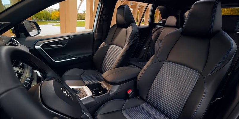 The interior design of the rav4.