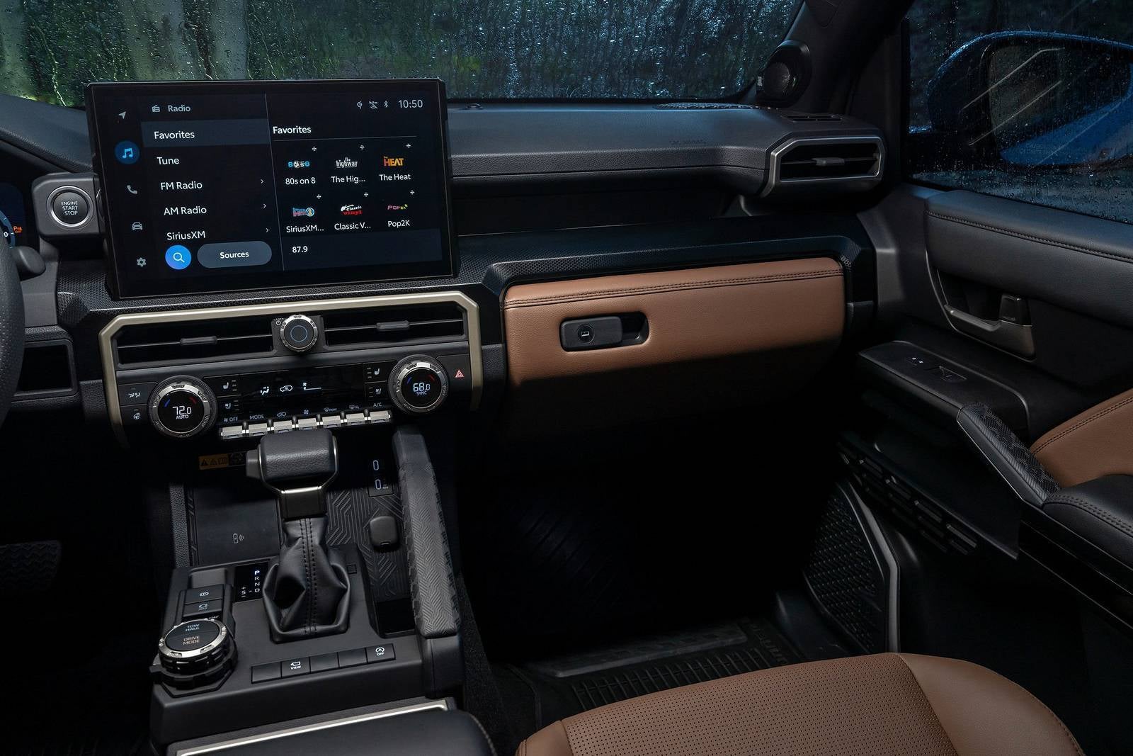 The front display screen in the 4runner.