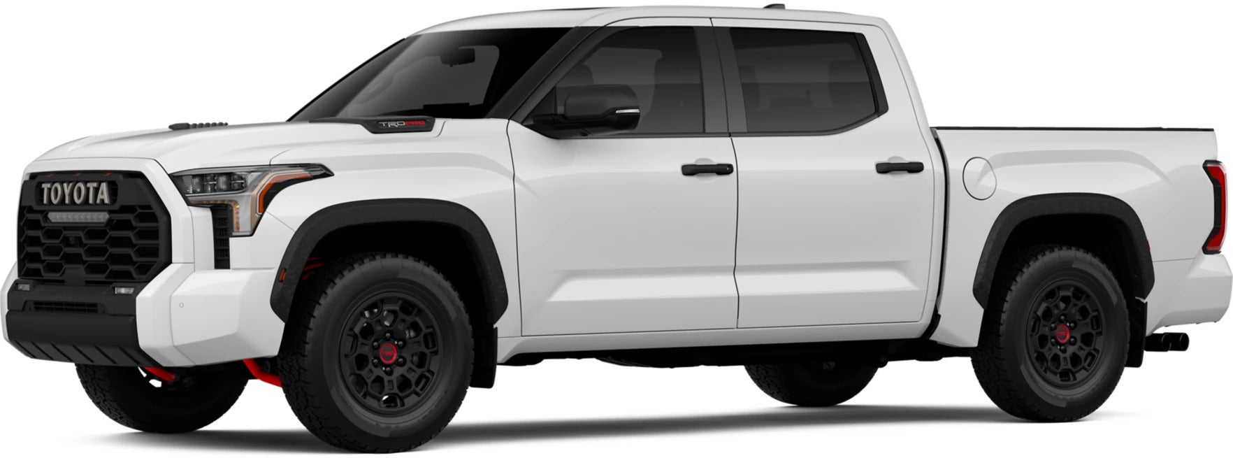 The Toyota Tundra trd pro trim.